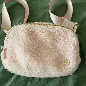 Lululemon Pink Sherpa Crossbody Bag